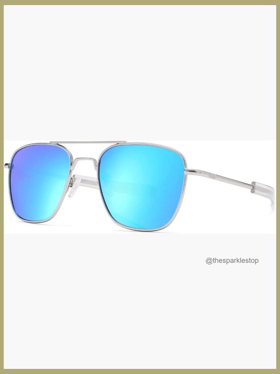 Polarized Aviator Sunglasses Metal Frame Bayonet Temples UV400 main image 6
